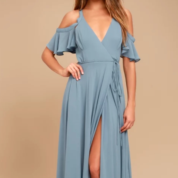 🆕 Lulu's 👗 Size SMALL 💠Cold shoulder 💙🛑 🛑🛑🛑🛑🛑Sold out🛑🛑🛑🛑 - Picture 2 of 14